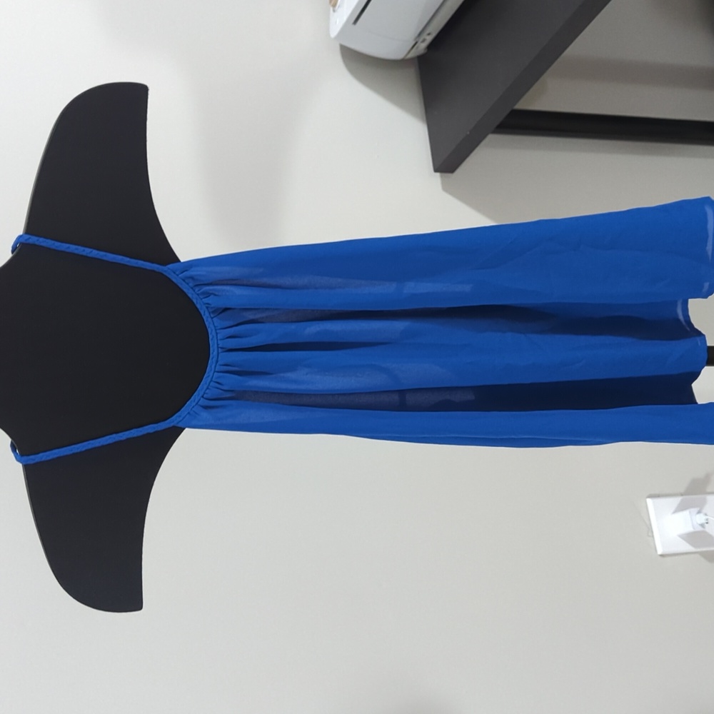 Women’s Blue Spaghetti Strap Tank Top